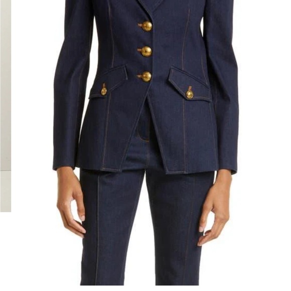 Veronica Beard Anoki Dickey Denim Blazer. - Picture 3 of 11